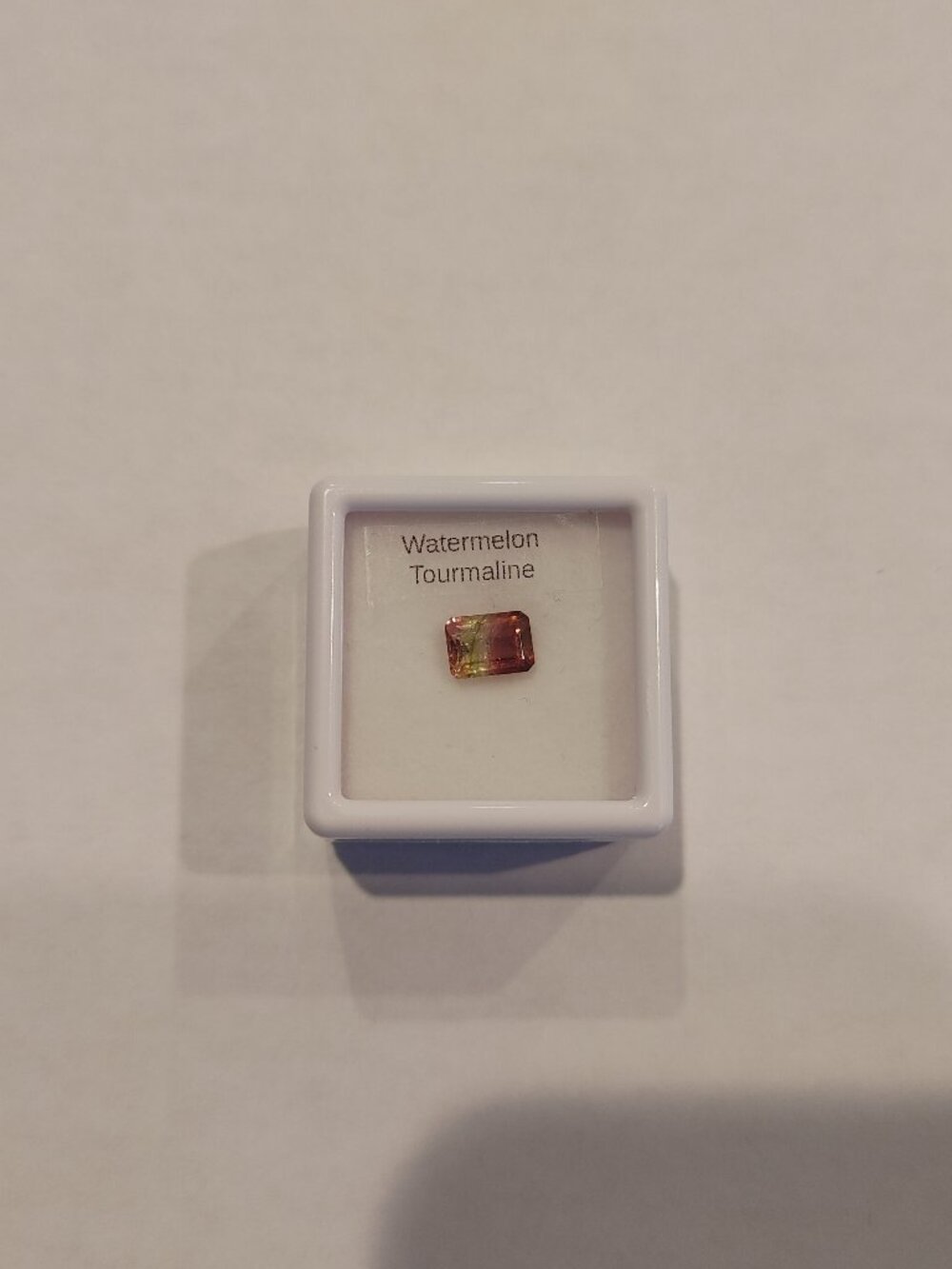 🍉1.17 ct Watermelon Tourmaline – Rectangular Faceted Cut  🍉